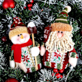 Miniatyrbillede 6 af 7: Pakke med 3 juleborde med siddende julemand, snemand og rensdyr KLB