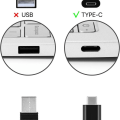 Miniatyrbilde 6 av 7: 2.4G mus, trådløs USB Type-C datamus