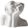Miniatyrbillede 1 af 7: Kvindeformet ansigt vase kunst vase til boligindretning