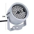 Pikkukuva 4 / 8: Yökuvaus infrapunavalo IP5 Sadekestävä 48 LED IR Infrapunavalo KLB