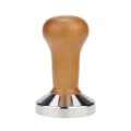 Miniatyrbillede 1 af 5: 51mm Kaffeepres i Rustfrit Stål, Kaffetamper med Træhåndtag Espresso Tamper til Kaffemaskine