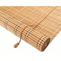 Miniatyrbild 1 av 5: Naturlig Bambu Rullgardin, Utomhus Rullgardin, Premium Träpersienn för Köksfönsterdörrar, Bambupersienner, 70% Mörkläggning (60x220cm） KLB