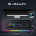 Miniatyrbillede 2 af 5: Gaming Mouse Pad RGB Mousepad 800x300mm XXL Gaming Mousepad Stor med 14