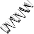 Miniatyrbilde 2 av 5: Kakepyntsett, 8 deler rustfritt stål DIY-sett, 6 munnstykker, 1 sprøytepose, 1 kobling, DIY-sett for kakedekorering (blå -2)