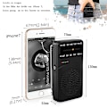 Miniatyrbild 2 av 5: VHF/FM/AM-radio batteridriven liten, transistorradio världsradio
