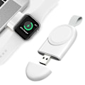 Miniatyrbild 2 av 8: Laddare för Apple Watch, iwatch Series 6/5/4/3/2/1/SE, med vit hängande spänne