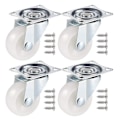 Miniatyrbild 1 av 5: Jizzu 4-pack Swivelhjul, PU-gummi Tunga Last Hjul för