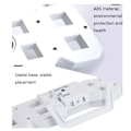 Miniatyrbillede 7 af 7: 3D Stereo LED Alarmur Stue 3D Vægur Sort Ramme Hvidt Lys