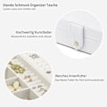 Miniatyrbild 5 av 6: Smyckeskrin Organizer för Kvinnor Flickor Fru Ideal Present