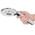 Miniatyrbillede 2 af 8: G1/2 brusehoved med 3 farvet LED lys håndbruser KLB
