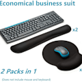 Miniatyrbild 6 av 6: Premium Memory Foam Tangentbord och Mus handledsstöd Set - för