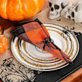 Miniatyrbilde 4 av 5: Spider Halloween Serviettringer Metall Serviettringer Svart 6Set