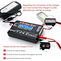 Miniatyrbillede 4 af 5: HTRC B6V2 Lithium-ion-oplader Sort 80W 6A, 1S-6S digital oplader, Til Lipo/Li-ion/LiFe/NiCd/NiMH/LiHV/PB Smart Rc Bilbatteri KLB