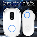 Miniatyrbillede 8 af 8: Smart RF trådløs ringedørklokke WiFi visuel telefon KLB