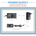 Miniatyrbilde 2 av 5: Strømforsyning 12V 3A Adapter 36W Transformatorer for LED-stripe EU-plugg for COB 3528/5050 SMD LED-stripe, AC100-240V Strømforsyning