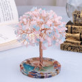 Miniatyrbilde 4 av 5: Klar kvarts edelsten livets tre - Feng Shui Bonsai Cash Tree Hjem