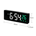 Miniatyrbild 7 av 7: 0715 Röstaktiverad LED-ljudlös, datum, temperaturdisplay, elektronisk klocka