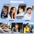 Miniatyrbillede 6 af 6: Open-Ear-hovedtelefoner - Trådløse hovedtelefoner med mikrofon til iPhone og sort