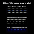 Miniatyrbillede 5 af 5: G2 LED-akvariebelysning, vandtæt LED-strimmel med controller, hvidt og blåt lys, 3 valgfrie timertilstande, 30-43 cm LED-akvarielampe, 6 W