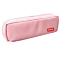 Pencil Case med Bakke Opdelt Bred Åbning Foldbar Pink KLB