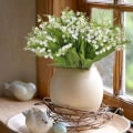Miniatyrbilde 5 av 6: 3PCS Kunstige Blomster Innendørs Utendørs Kunstig Busk med Hvite Blomster KLB