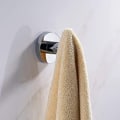 Miniatyrbillede 2 af 5: 2 stk. håndklædekrog rund rustfrit stål vægmonteret enkelt frakke hat bøjle til badeværelse køkken toilet skabe