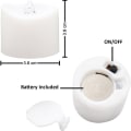 Miniatyrbilde 7 av 7: LED-teljus, flammefri, med timer [12-pack, varmhvit] KLB