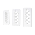 Miniatyrbilde 1 av 5: Kakeform, kakefondantkutter, geometrisk kakekutter, striper KLB