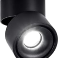 Miniatyrbillede 1 af 5: 10W loftslampe, justerbar lampehus, indendørs brug, sort + kølig hvid