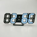 Miniatyrbild 1 av 7: 3D Stereo LED-väckarklocka Vardagsrum 3D Väggklocka Svart Ram Blu-ray