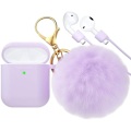 Miniatyrbillede 1 af 7: Airpod-etui, silikone Airpod-etui med lilla