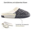 Miniatyrbild 3 av 4: Clogs tofflor med Sherpa-manschett för kvinnor, varma, fluffiga
