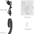 Pikkukuva 5 / 5: 3C Light Ear Hook Langattomat Bluetooth-kuulokkeet, kivuttomat mustat