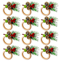 Miniatyrbillede 1 af 5: Jule servietringe, servietringe, dekoration til jul, taksigelse