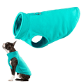 Miniatyrbillede 1 af 6: Varm pullover fleece hundetrøje med O-ring snor - Vintergrøn