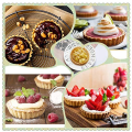 Miniatyrbilde 6 av 8: Pakke med 6 Non-Stick Heavy Duty Tart Pan med Avtagbar Bunn Gull KLB