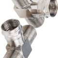 Miniatyrbilde 2 av 5: Kabelsplitter: TV-splitter, F-type RG6 hann til 2 F-hun