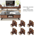 Miniatyrbilde 6 av 8: 6 stk roseformet skap knott, delikat keramisk knott KLB
