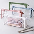 Miniatyrbild 4 av 7: 4 st Pennafodral i Transparent Plast, Multifunktionell Organiseringsväska för Resor