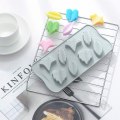 Miniatyrbillede 5 af 6: Blad chokoladeform, blad kageform, 3D chokoladeform 8 hulrum, KLB