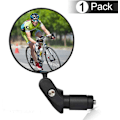 Miniatyrbillede 3 af 5: Cykel bagspejl, 1 universal justerbar 360° cykelspejl, fladt styr
