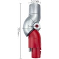 Miniatyrbillede 2 af 5: Adapter til bunden af Dyson V7 V8 V10 V11 Hurtigudløsning Multivinkel Rotation Op/Ned Adapter Støvsuger Tilbehør KLB