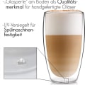 Miniatyrbilde 4 av 7: Glaswerk Design Latte Macchiato-glass (4 x 330 ml) - dobbeltveggede glass KLB