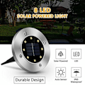 Miniatyrbilde 3 av 6: Solcellelamper for utendørs hagelys IP65 vanntette LED-innfelte spotlights KLB