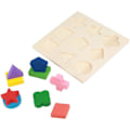 Pikkukuva 4 / 7: Zerodis Puinen Kuutio Geometria Puzzle Rakennuspalikat Värikäs Sopivuus Moottori Taidot