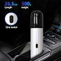 Miniatyrbillede 3 af 6: Trådløs håndholdt støvsuger, USB-C opladning, bærbar, hvid