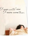 Miniatyrbillede 4 af 5: Drøm indtil dine drømme går i opfyldelse Wall Famous PVC Wall Sticker Quote Art KLB