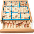Pikkukuva 6 / 6: Lixada Puinen Sudoku-Pelilauta Puinen Sudoku-Pelisetti Laatikolla Matemaattinen Aivopeli KLB