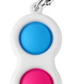 Miniatyrbilde 1 av 8: Nøkkelring Squeeze Stress Decompression Sensory Blå/Rosa KLB