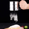 Miniatyrbillede 7 af 8: Enhånds rustfrit stål pulveriseret sukker shaker pulveriseret sukker sigte køkkenredskaber KLB